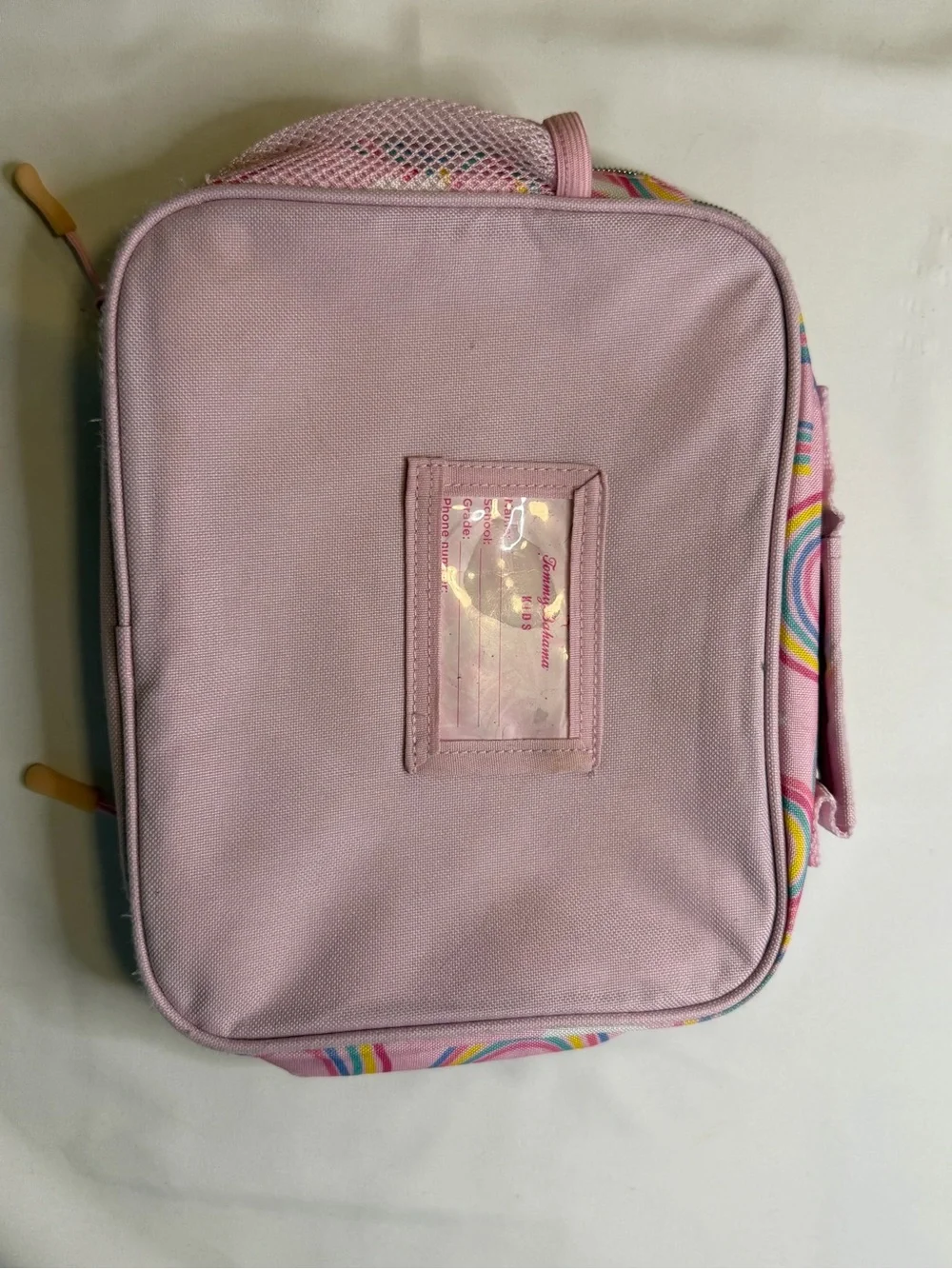 Tommy Bahama Kids Pink Rainbow Print Lunch Tote